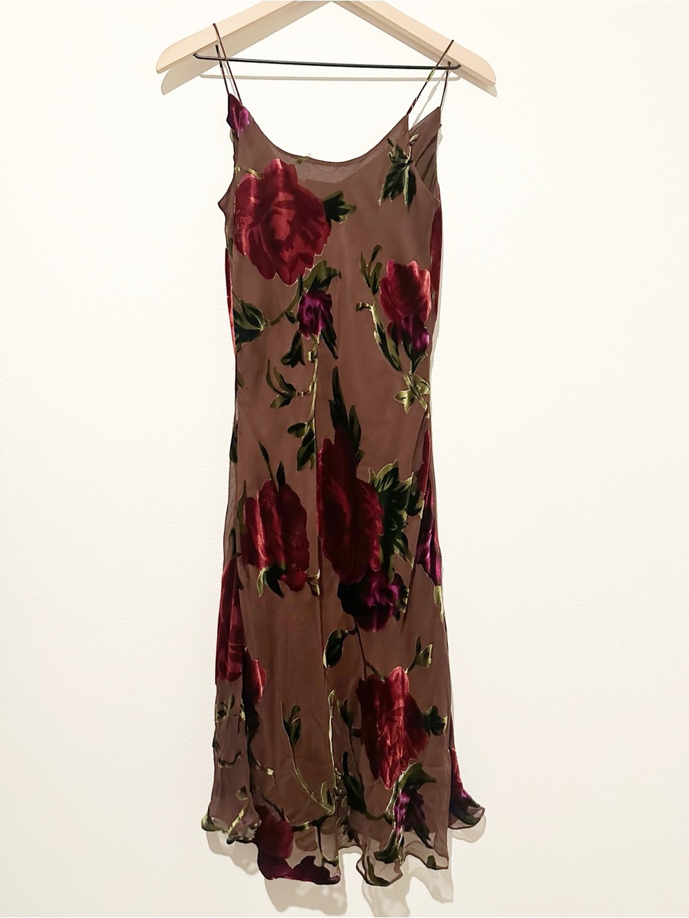 Vintage Spenser Jeremy Brown Slip Floral Midi Dress - 8 - Picture 2 of 5